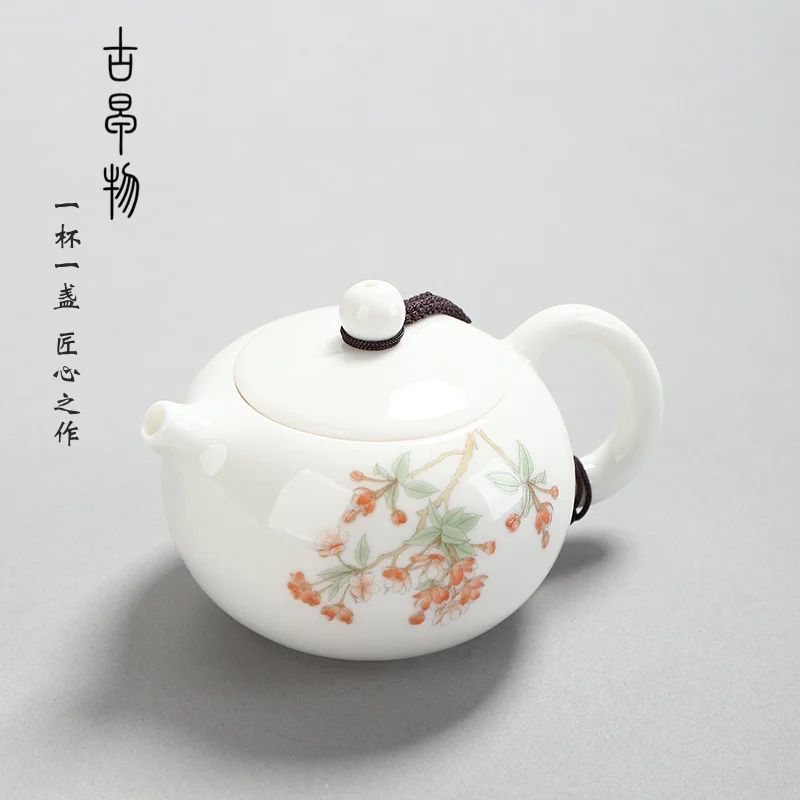 

Chinese Ceramic Teapots Handmade Thermos with Filter Sencha Tea Samovar Teapots Zaparzacz Do Herbaty Kitchen Products DB60CH