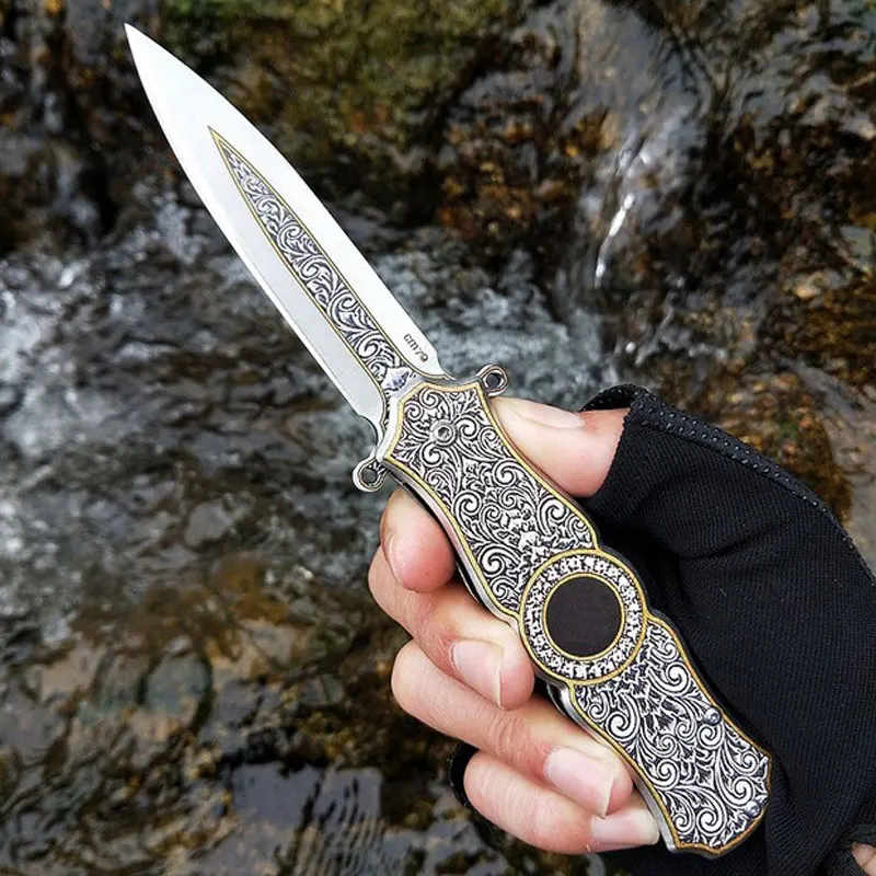 Складной карманный нож для выживания многофункциональный портативный резец