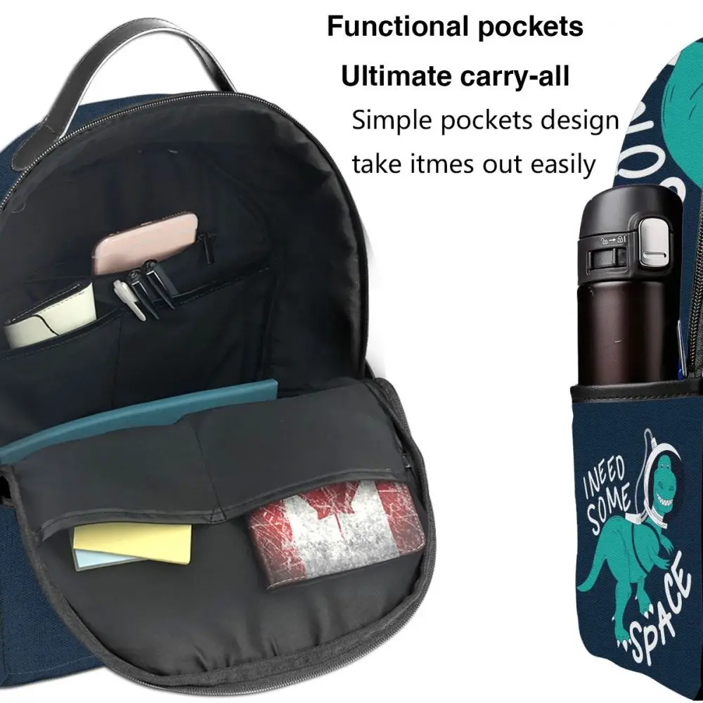 

Fashion Girl College School Bag Casual New Women Backpack Cute Dinosaur Book Packbag for Teenage Travel Shoulder Bag