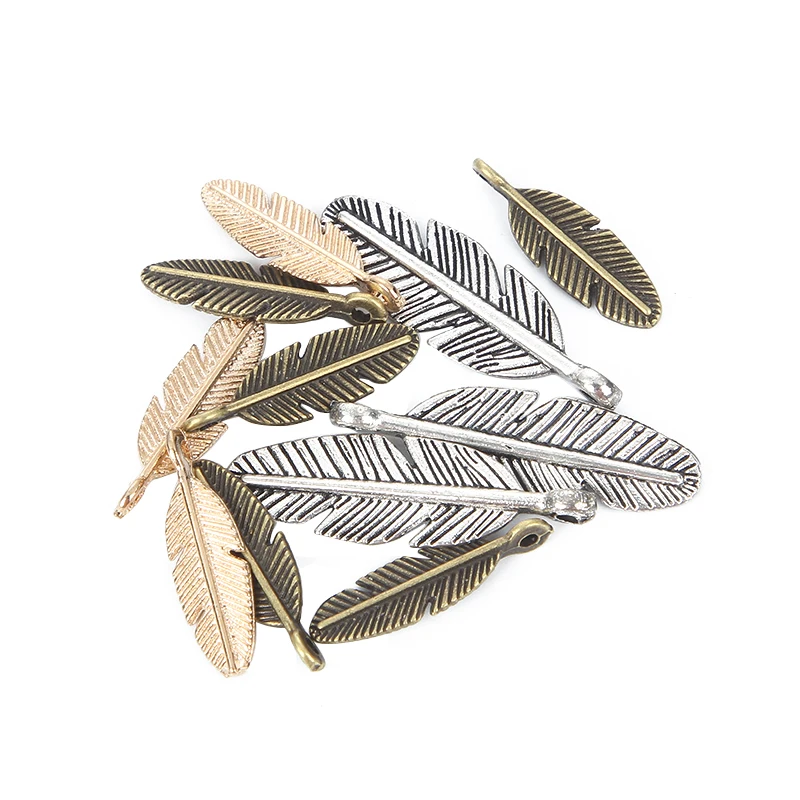Фурнитура для ювелирных изделий листья из цинкового сплава Подвески