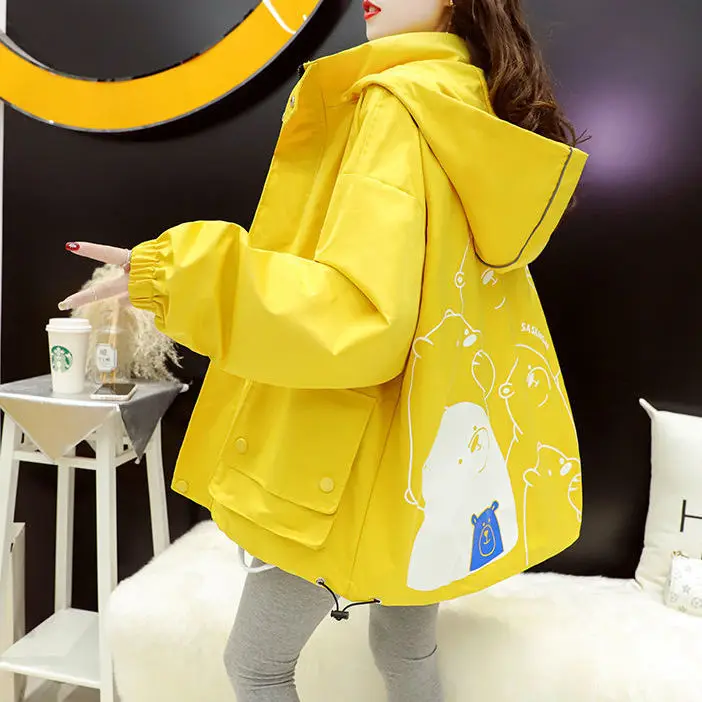 

New spring girls' winter windbreaker for junior high school students