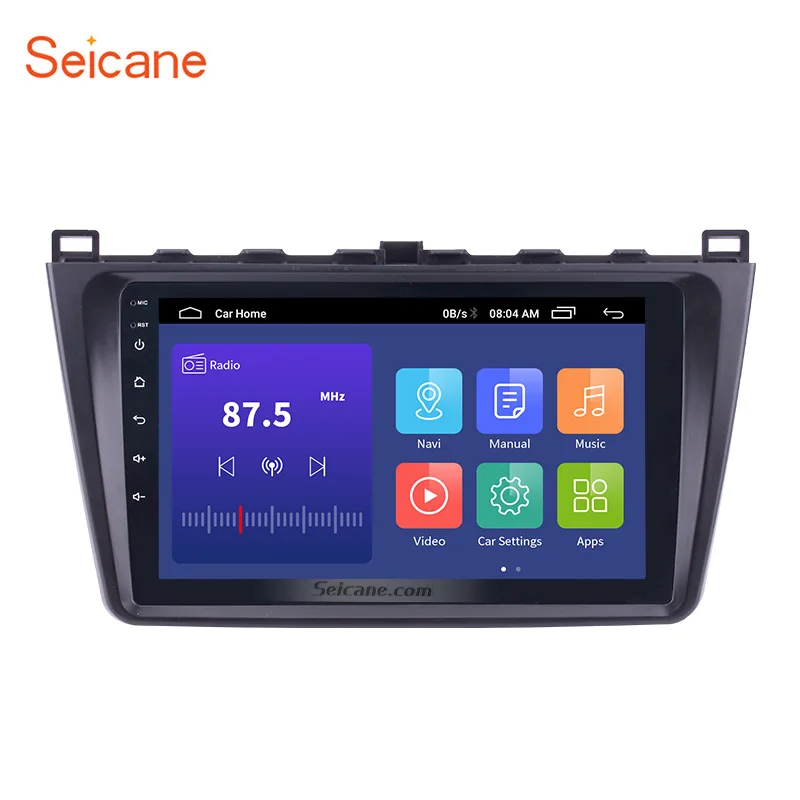 Автомобильный мультимедийный плеер Seicane 2din Android 10 0 4 ядра 9 дюймов GPS навигация для