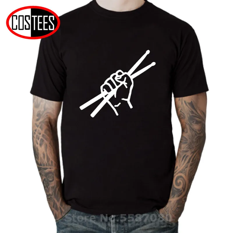 

Новинка 2020, летняя стильная футболка с барабаном и барабаном, забавный подарок на день рождения с коротким рукавом, Мужская хлопковая футбо...