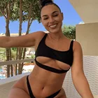 30 # летний купальник, женский бюстгальтер пуш-ап с мягкими чашечками, комплект бикини, купальник с оборками, купальный костюм с низкой талией, бикини 2021, купальник