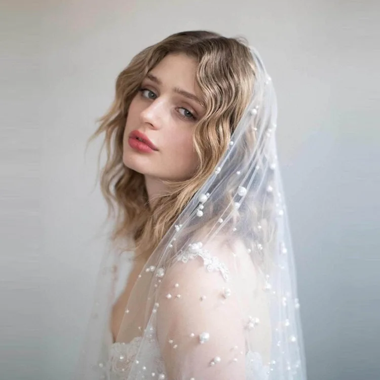 Свадебная фата для невесты Mingli Tengda аксессуары элегантная Фата Длинная