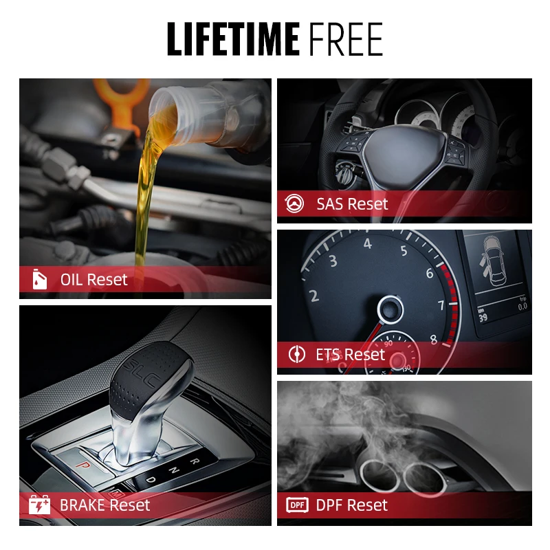 Mucar CS99 Free Full System Diagnostic Tool Oil/SAS/BRAKE/DPF/ETS 5 Resets Lifetime Automotive DIY Car Scanner Professional | Автомобили и