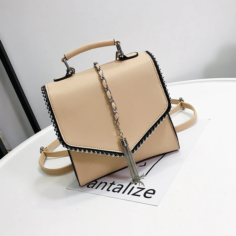 Модные кожаные рюкзаки для подростков сумка женская Feminina Mochila маленькие женские школьные сумки через плечо рюкзак; рюкзак - Цвет: khaki