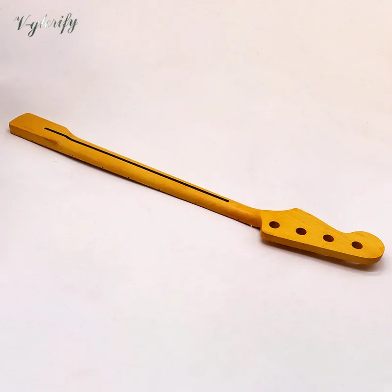electic bass gitarre neck 4 string gelb jb e gitarre hals jb hals kanada ahorn holz matte 20f jumbo gitarre hals zurück free global shipping