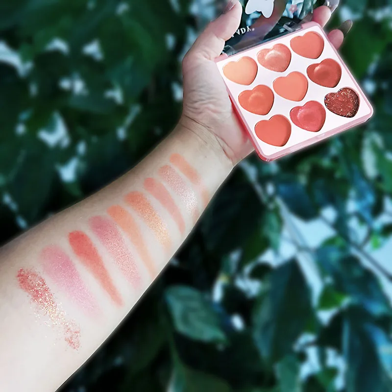 Палитра теней для век матовые земляные Перламутровые тени блестки палитра