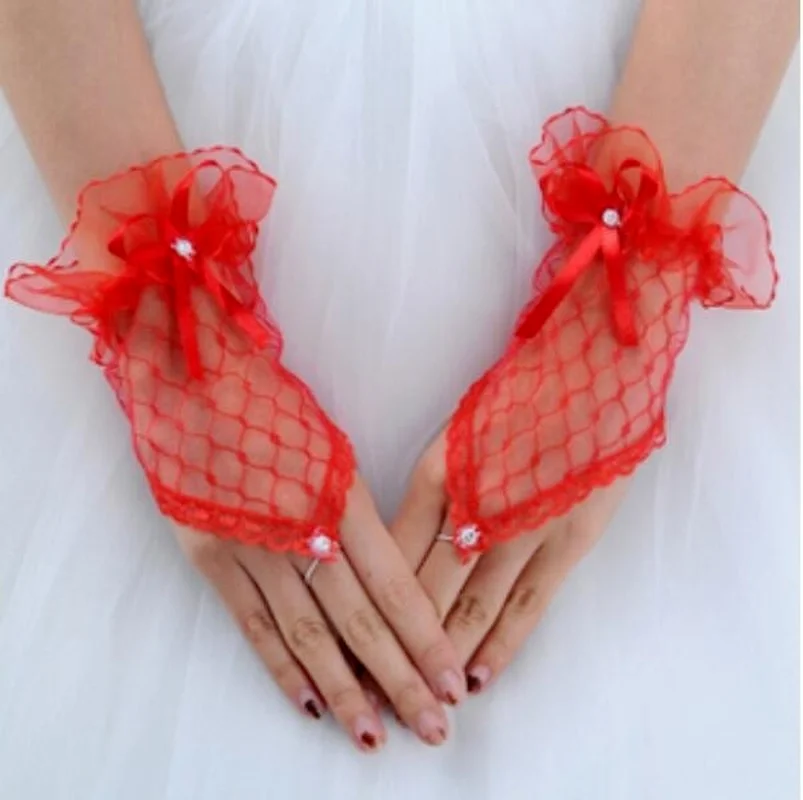 1 пара сексуальные кружевные вечерние короткие перчатки без пальцев | Дом и сад