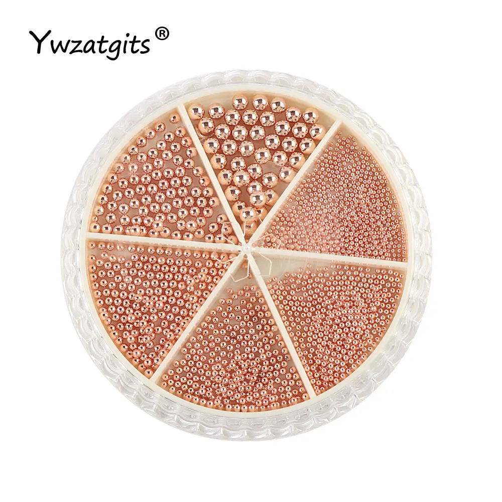 

Ywzatgits Golden Silver Tiny Caviar Beads Nail Art Studs 3D Nail Art Design Mini Circle Ball Pearl Manicure Jewelry YE1201