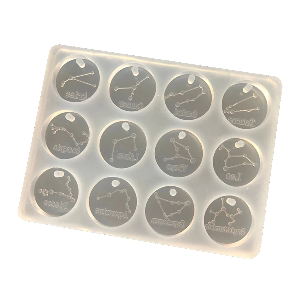 12 созвездий силиконовая форма сделай сам кристалл эпоксидная смола рукоделие