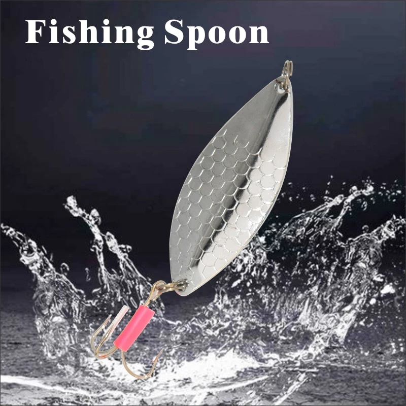 1 шт. металлическая вращающаяся блесна ложка для ловли форели щуки Печа пера