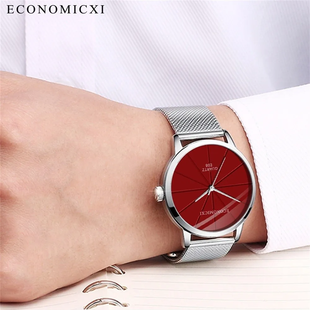 Экономичные часы мужские спортивные военные кварцевые из нержавеющей стали