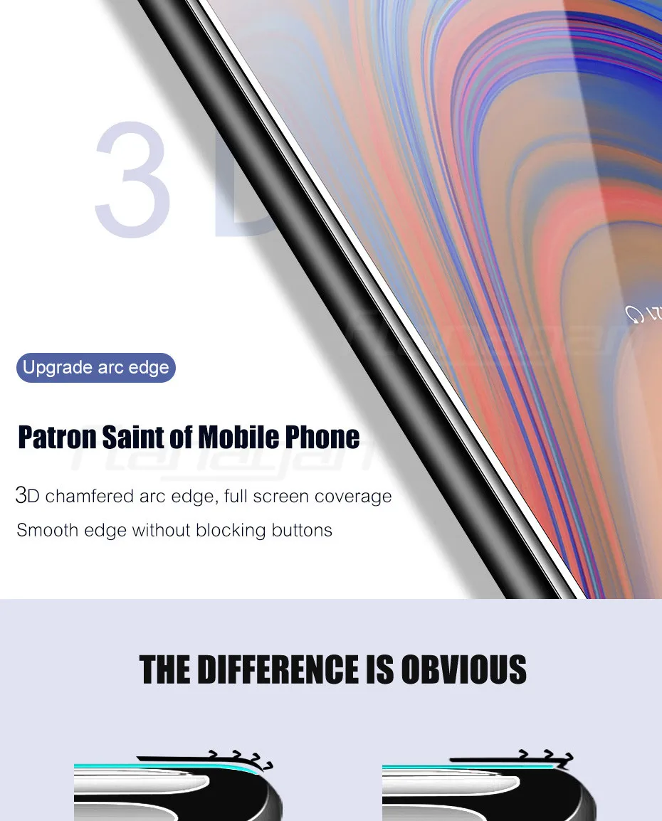 3 шт. закаленное Стекло для samsung Galaxy A7 A9 J6 A6 A8 J4 плюс Экран протектор для samsung A3 A5 A7 Стекло пленка