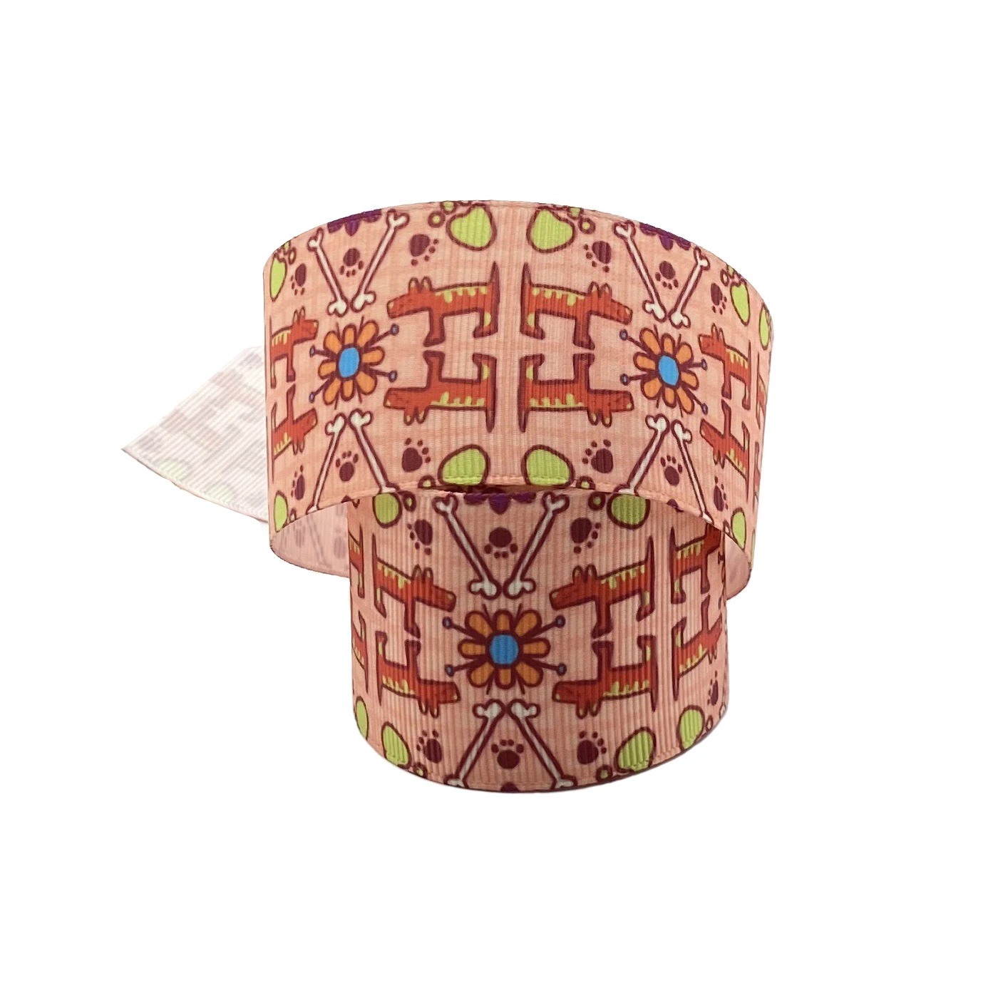 

38 мм мультяшная печатная лента собачьи лапы напечатанная Grosgrain лента для самостоятельного изготовления волос бант для шитья аксессуары для...