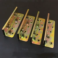 4pc furniture bed connector rail bracket plating color zinc hardware accessories concealed recessed furniture fittings