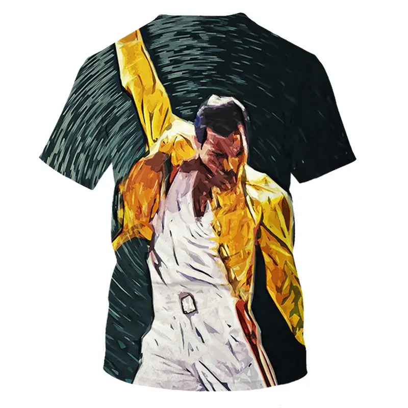 Freddie Mercury The queen Band Футболка Мужская Хип-Хоп рок хипстерская футболка повседневные футболки harajuku Top TeesStar футболка Размер S-6XL