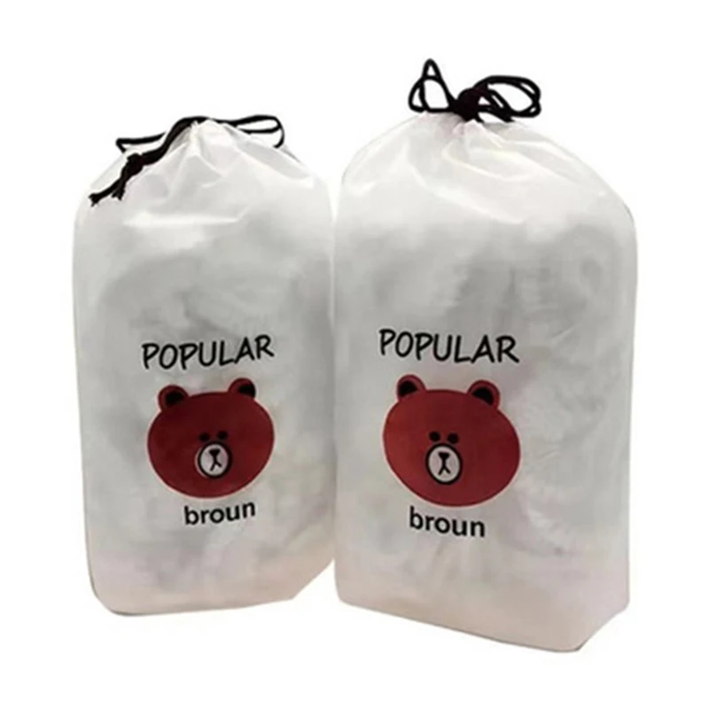 

100Pcs Fresh Keeping Bags Bowl Cover Elastic Food Dust Covers Plastic Wrap Cover Food Storage Cover Wrap Kitchen Food Lids