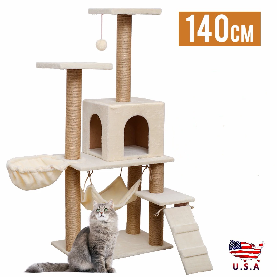 Новинка кошачье дерево когтеточная башня Кондо столб мебель для домашних