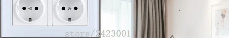 146 Тип Франция розетка 4 отверстия панель 16A настенный выключатель питания Европейская розетка Белое золото нержавеющая сталь Шампань золото