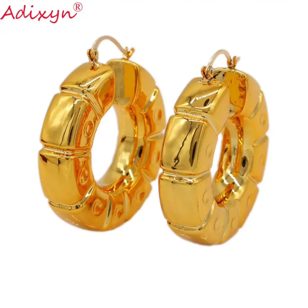 Adixyn Свадебные ювелирные изделия золотого цвета для женщин серьги женщин/девушек