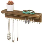 Держатель для крючка для ювелирных изделий, бытовая подставка для демонстрации ожерелья, сережек для украшения стен, настенная полка для украшения дома