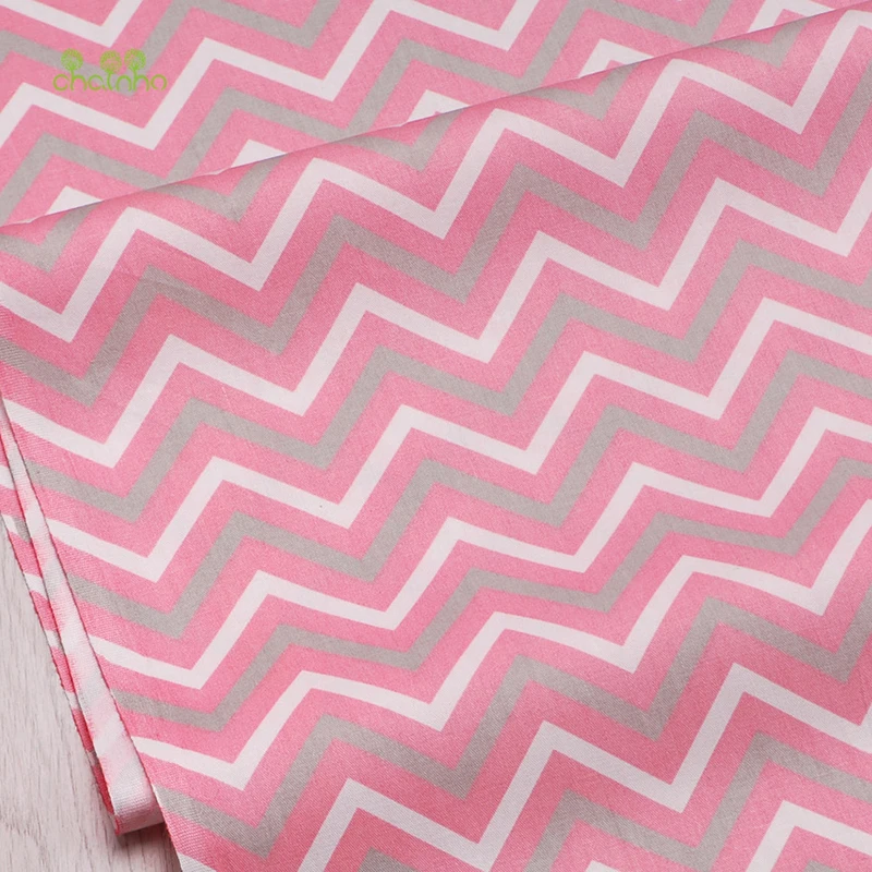 Chainho цветные волны печатная саржевая хлопчатобумажная ткань Лоскутная Одежда