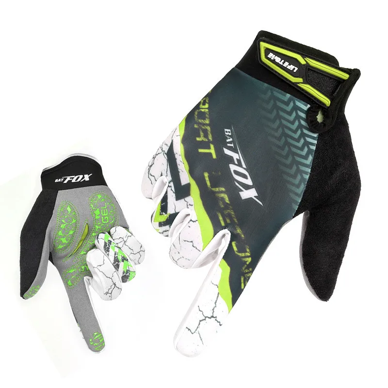 Перчатки BATFOX с закрытыми пальцами для мужчин и женщин нейлоновые велосипедные