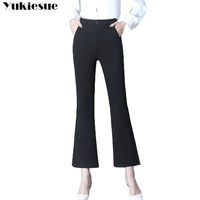 streetwear summer 2019 womens pants female high waist skinny flare pants capris for women trousers woman plus size 4xl