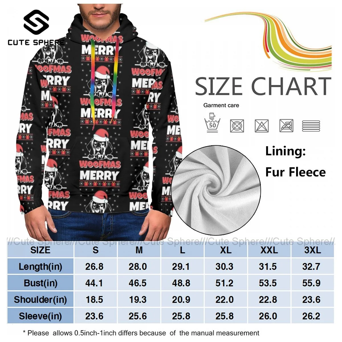 

West Highland White Terrier Hoodie Streetwear Winter Hoodies Long Fashion Polyester Pullover Hoodie Men XL