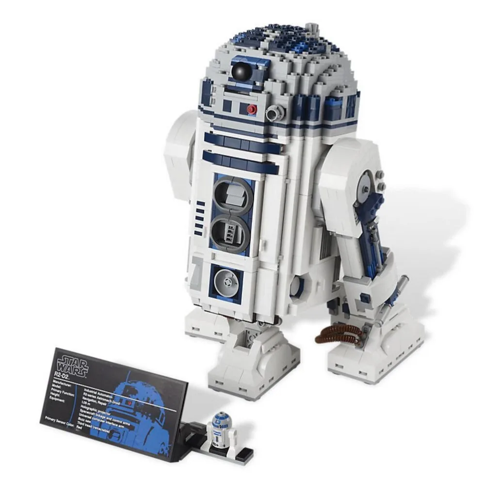 05043 Звездные войны космос из печати R2-D2 набор роботов модель строительные блоки 2127 шт Кирпичи Игрушки совместимы с Bela 10225