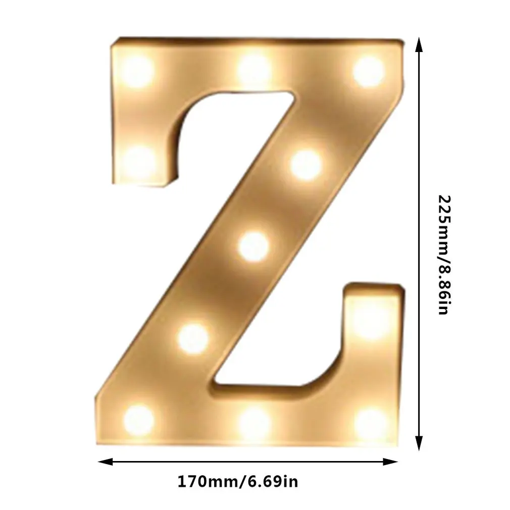 INS Горячая английская буква светильник светодиодный символ моделирующая лампа