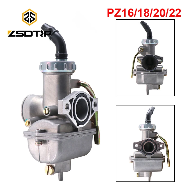 ZSDTRP карбюратор мотоцикла PZ16 PZ18 PZ20 PZ22 ручной кабель дроссель Carb для 50cc 250cc Dirt Bike ATV