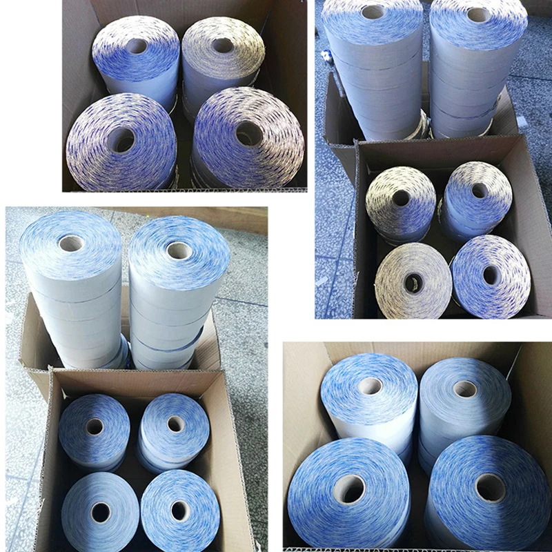 Светоотражающая ткань TC для одежды 30 м х 5 см синяя сетка ночная предупреждающая