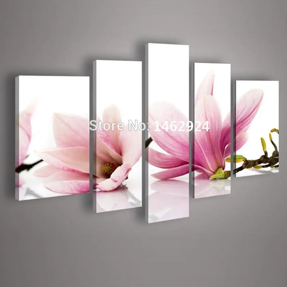 Высококачественные 100% расписанные вручную картины маслом с розовыми цветами для