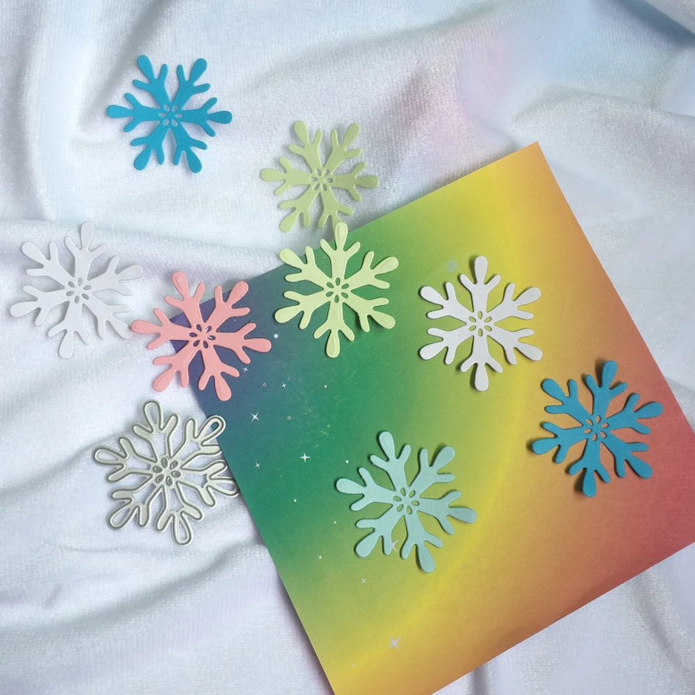 

Маленькая рождественская Снежинка, металлическая вырезка, альбом для вырезок, открытки ручной работы, фоторамки, украшения, искусство DIY
