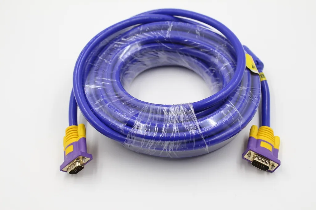 

1.5/3/5m Computer Monitor VGA Extension Cable VGA M/M Wire HD 15 Pin Male to Male VGA Cord Copper Line for Laptop PC Projector