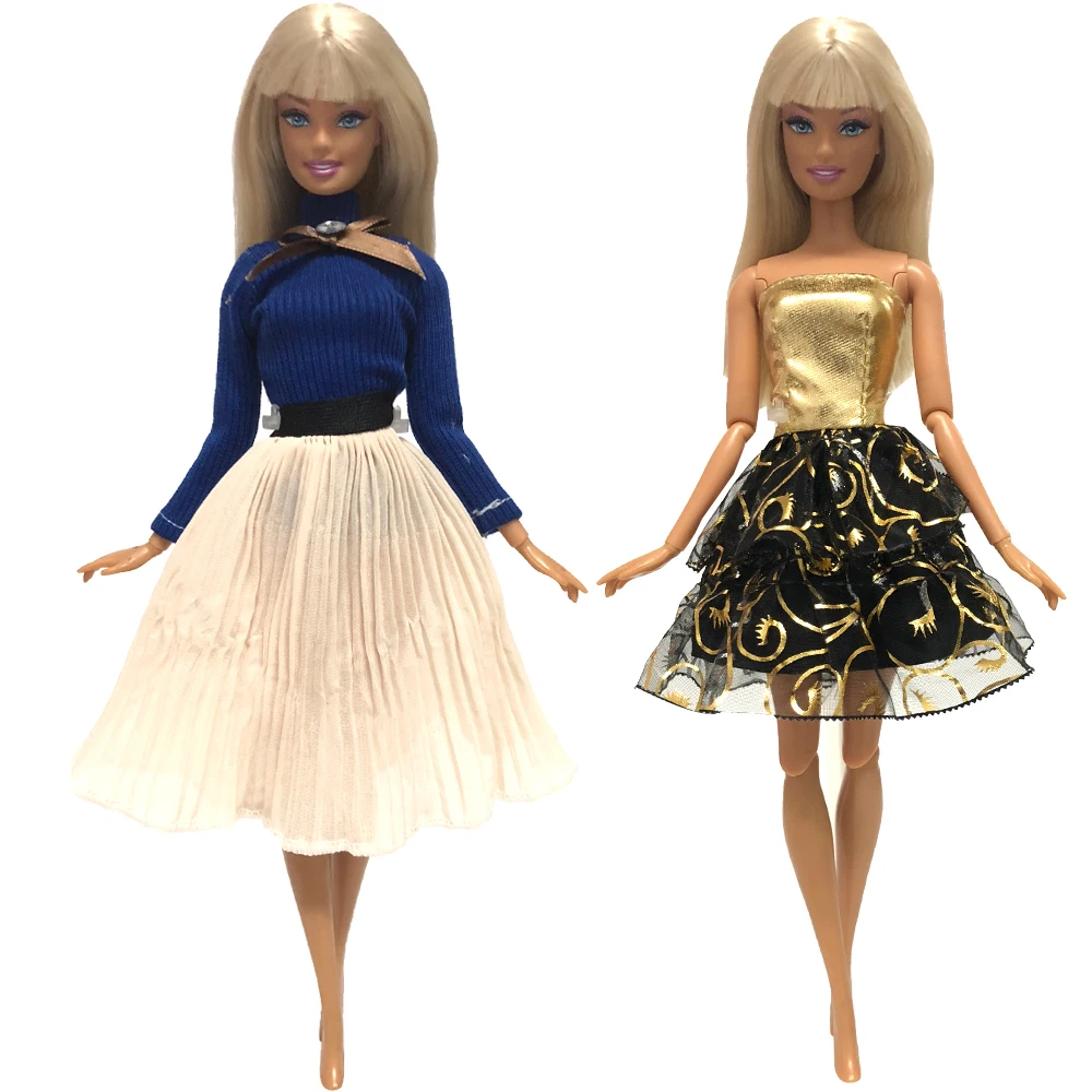 NK 2 шт./компл. микс кукла платье модельная юбка одежда модный наряд для куклы Барби