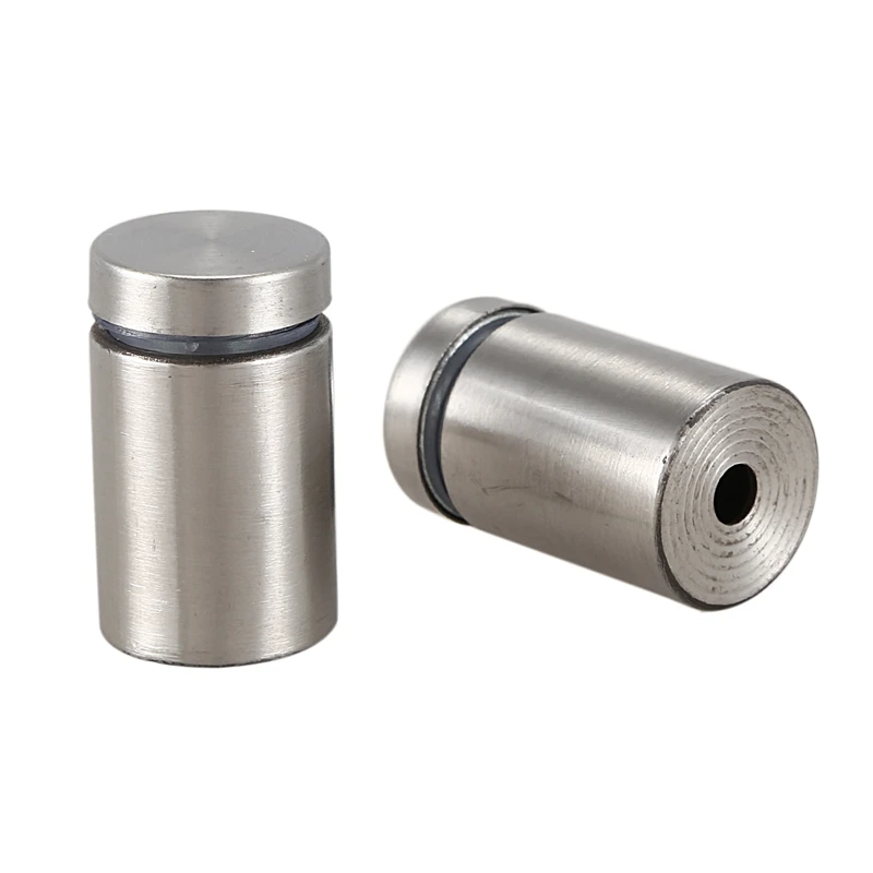 15 Pcs 19mm x 30mm Wall Mount Hardware Glass Standoff Nail Silver Tone | Обустройство дома
