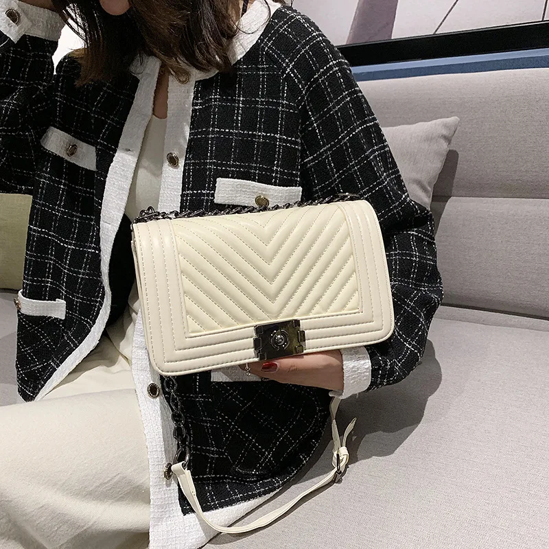 Дизайнерские Роскошные сумочки Брендовые женские модные сумки на цепочке через