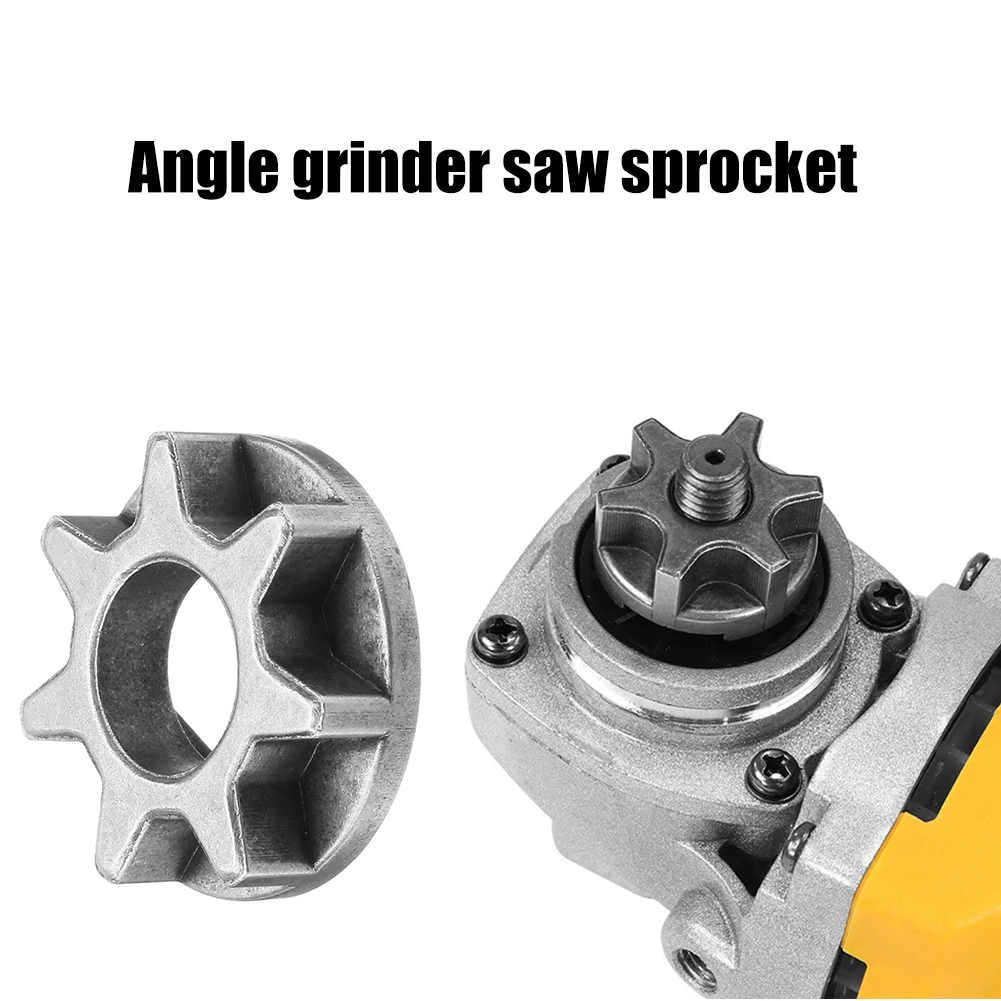

M14 M16 Sprocket Chain Saw Gear for 115/125/150 Angle Grinder Replacement Chainsaw Bracket Gear Chainsaw Attachment Power Tool