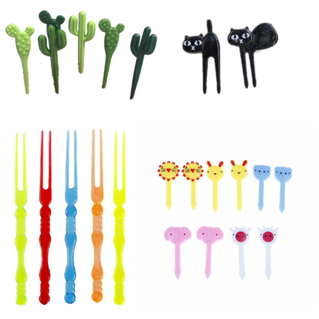 Еда Выбирает буфет фрукт для кекса Вилка торт десерт салатные палочки коктейль