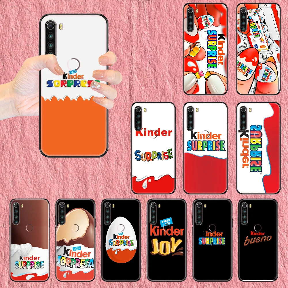 Kinder joy сюрприз чехол для телефона Xiaomi Redmi Note 7 7A 8 8T 9 9A 9S 10 K30 Pro Ultra black арт hoesjes 3D Чехол
