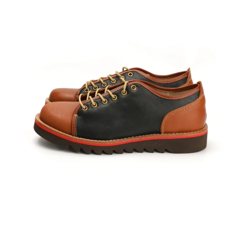 

Yomior Handmade Vintage Men Shoes Casual Tooling Ankle Boots Cow Leather High Quality Work Outdoor Motorcycle Boots Platform