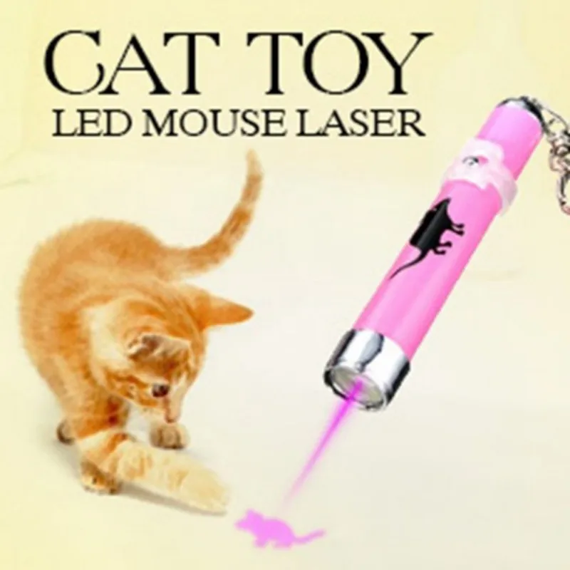

Amazingly Cat Toy Creative and Funny Pet Cat Toys LED Pointer light Pen With Bright Animation Mouse