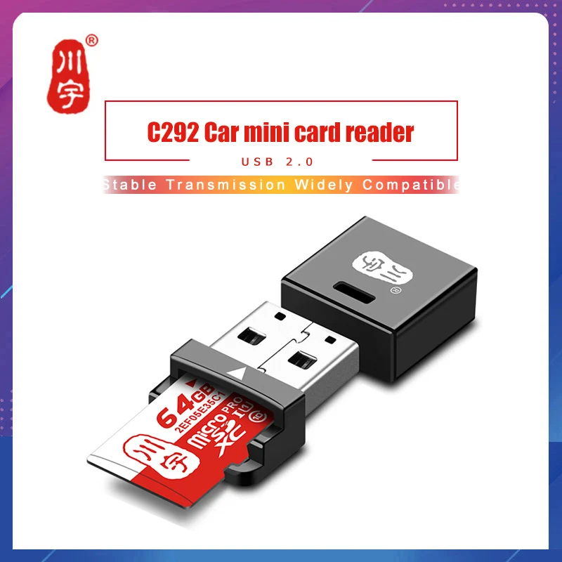 

Кардридер для карт Microsd Kawau, USB 2,0, кардридер с разъемом для TF-карты C292, максимальная поддержка 128 ГБ, кардридер для компьютера