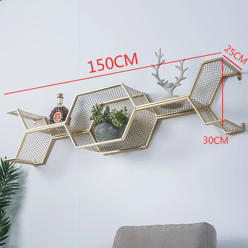 Золотой полый встроенный Diy настенный экран для перегородок книжный шкаф гардероб столовая гостиная офис отель дисплей - Цвет: 2 units B
