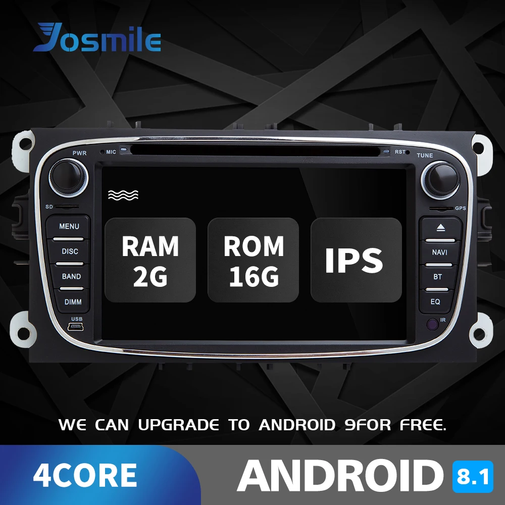 2 din Android 8 1 автомобильный dvd плеер для Ford Focus Mondeo 4 C Max S Kuga Galaxy ytransit разъем