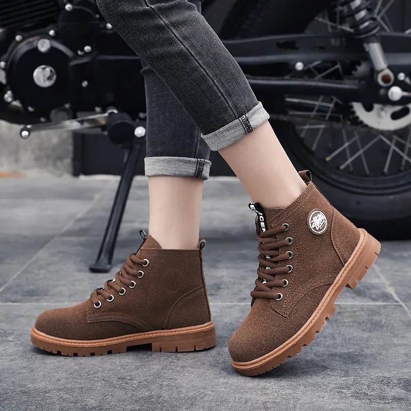 Детские ботинки мартинсы для мальчиков и девочек теплые кожаные модные в